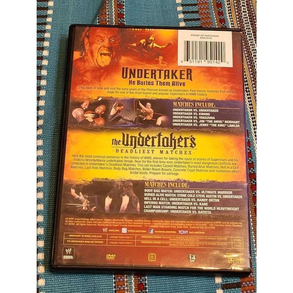 The Undertaker Dead Or Alive Double Feature DVD Set WWF WWE WRESTLING AEW NXT - Picture 2 of 8